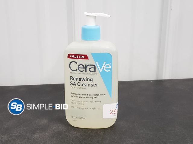 Lot 58-53626 - New CeraVE Renewing SA Cleanser 16 fl oz