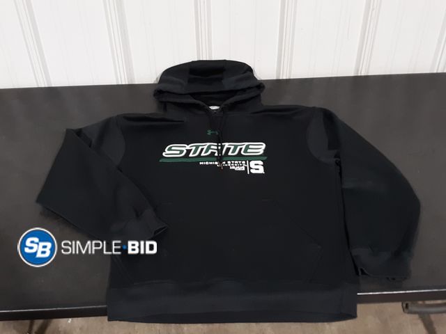 Lot 58-17782 - MEN'S MIchigan State Under Armour Hoodie - SIZE S - in good condition