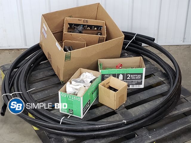 Lot 58-75671 - Underground Sprinklers, Parts, Fittings, Clamps and Underground water Line
