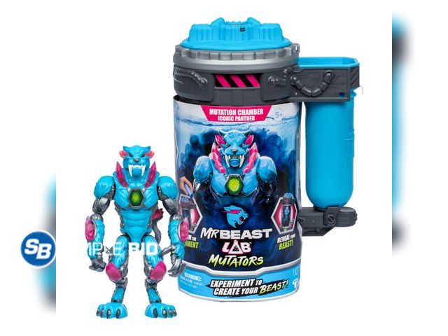 Lot 58-31211 - New MrBeast Lab Mutators Iconic Panther Action Figure, Mutate the Ultimate Beast, Ages 5+