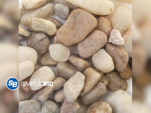 Lot 58-58968 - Lot of (5) New Akasha 16 Oz. Decorative Rocks, Peach