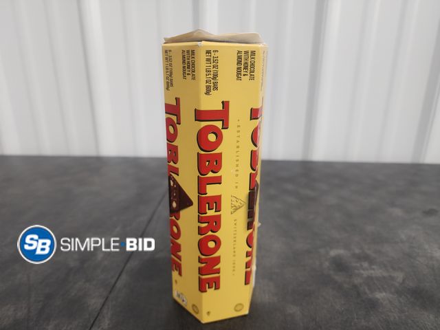 Lot 58-60229 - Toblerone Milk Chocolate with Honey and Almond Nogat - unopened