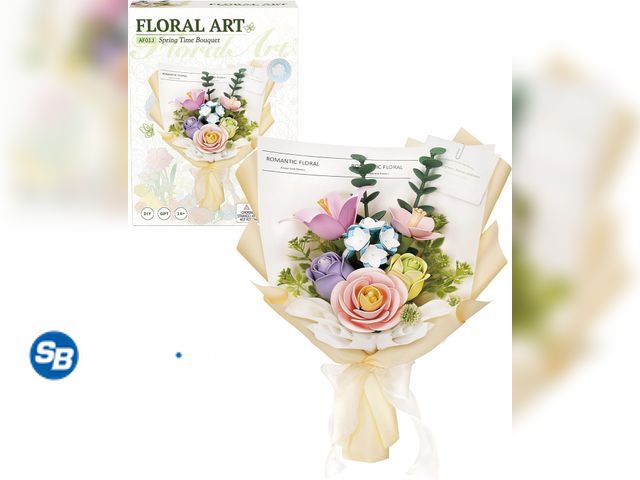 Lot 58-61333 - New ROKR 3D Puzzles for Adults,Bouquet Flower Building Set,DIY Flower Kit,Ideal Gift for Home Décor