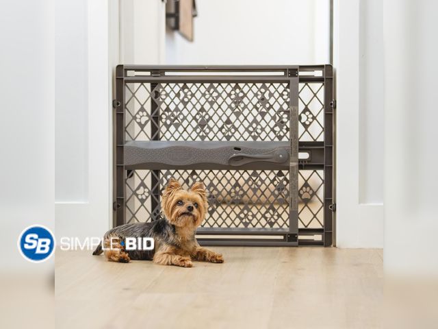 Lot 58-41618 - New MYPET North States Paws Portable Pet Gate: 26-40" Wide. Pressure Mount. No Tools Needed. Made in...
