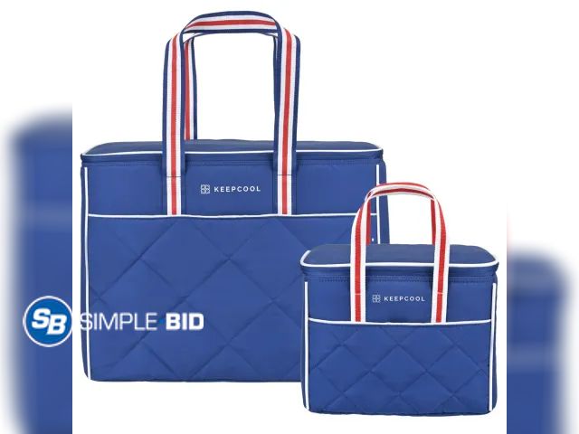 Lot 58-70814 - KeepCool Quilted Gemma Cooler Bags, Large and Lunch - appears unused (large bag does have small rip ...