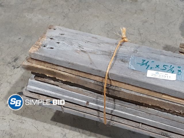 Lot 58-31911 - Lot of (9) Pieces of Wood - 3/4 x 5 1/4 x 46"