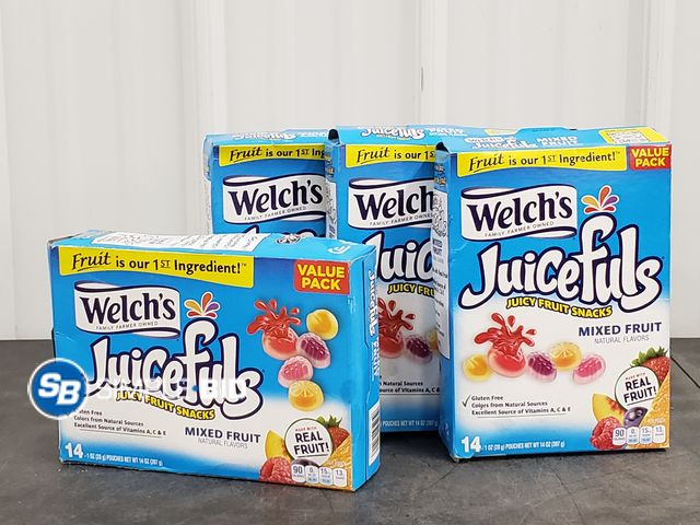 Lot 58-75779 - Lot of (4) Boxes of Welch's Juicefuls Mixed Fruit - unopened - expired