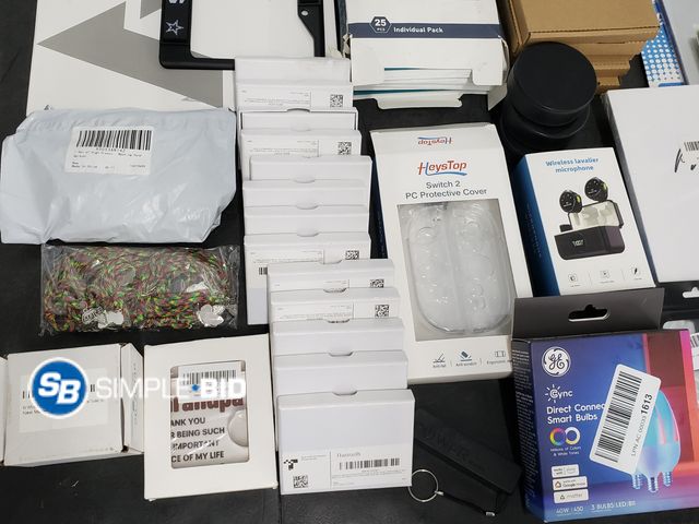 Lot 58-76049 - BOX of Small amazon items and more - variety of items - unused