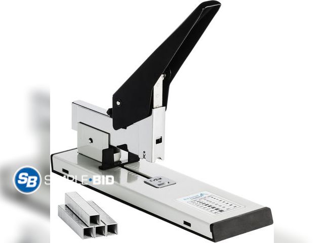 Lot 58-53590 - New Blue Summit Supplies Heavy Duty Stapler, 200 Sheet Capacity, 2000 Staples Included, Tan