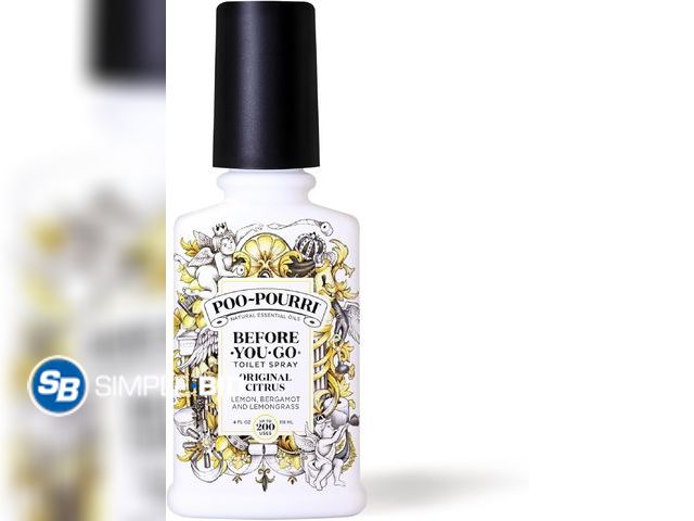 Lot 58-57716 - New Poo-Pourri Before-You-Go Toilet Spray, Original Citrus, 4 Fl Oz, Up to 200 Uses, Bathroom Odor D...
