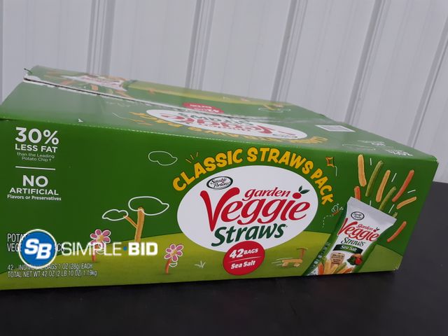 Lot 58-17583 - VEGGIE STRAWS! Classic Straws pack - 33 individually packaged - unopened