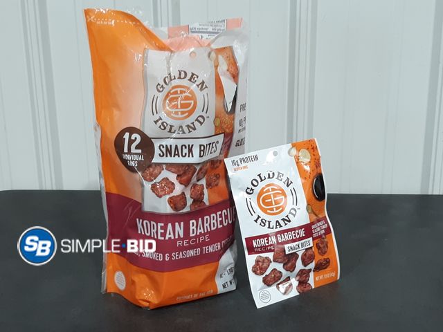 Lot 58-37833 - Golden Island Snack Bites -- KOREAN BARBECUE - 11 individual bags - unopened