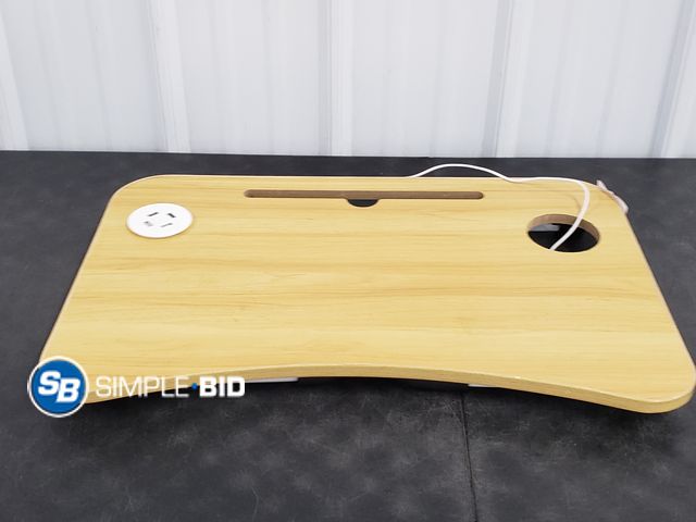 Lot 58-74853 - Folding Laptop Desk with USB ports - used but in good condition