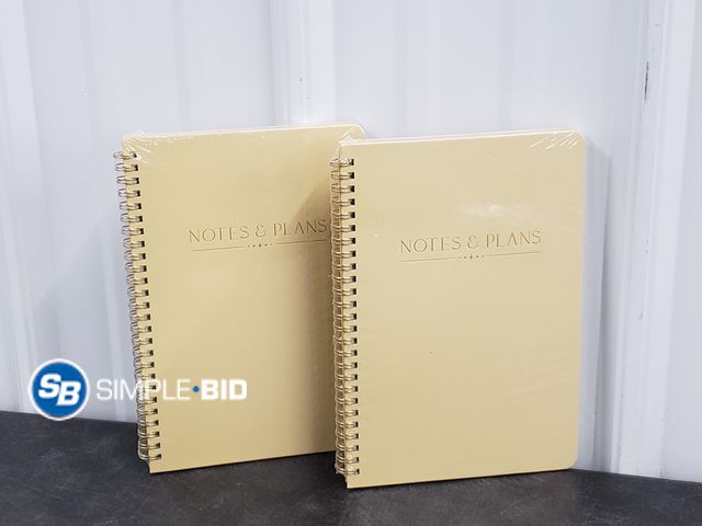 Lot 58-56494 - Lot of (2) New Notes and Plans - Notebooks - a great way to get organized in the new Year!