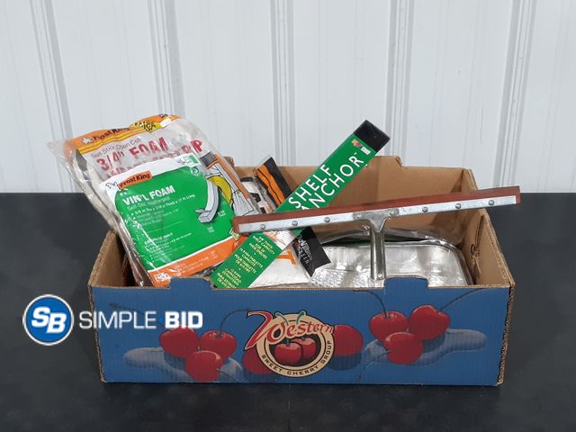 Lot 58-35058 - Lot of Misc Weather Striping, Tools and Shelf Brackets