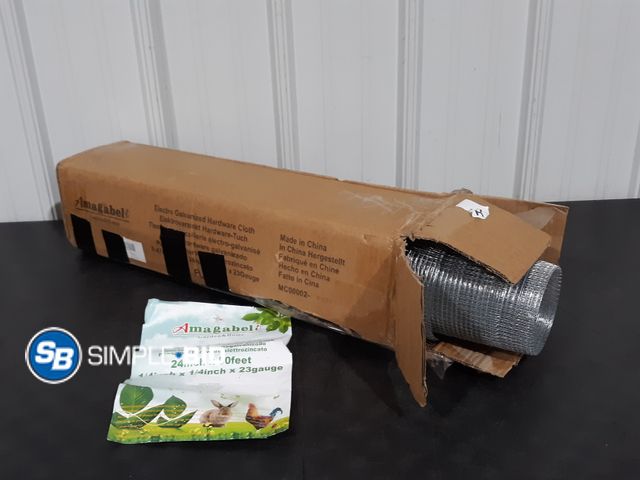 Lot 58-28776 - Electro Galvanized Hardware Cloth - 24" x 50ft 1/4 x 1/4 x 23 Gauge