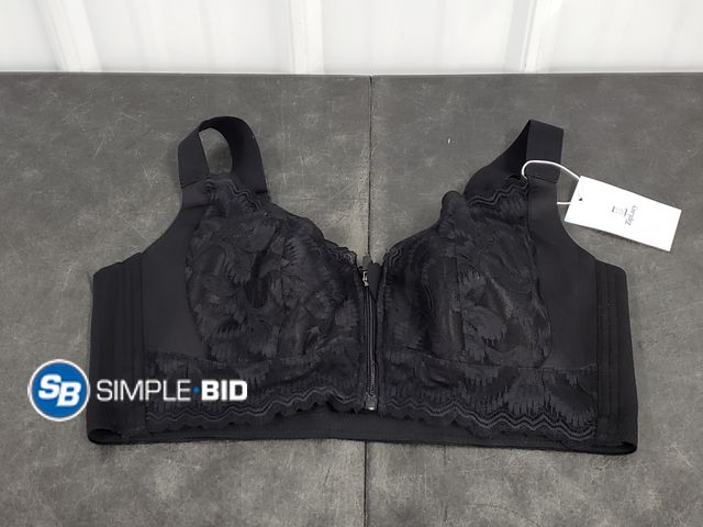 Lot 58-40108 - Women's Zip Lacy Bra - SIZE 3XL - NWT