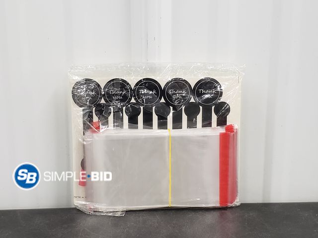 Lot 58-58070 - New 200Pcs Knafeh Pistachio Chocolate Bar Wrappers with 200 PcsThank You Stickers,5.9"x2.4" Self Adh...