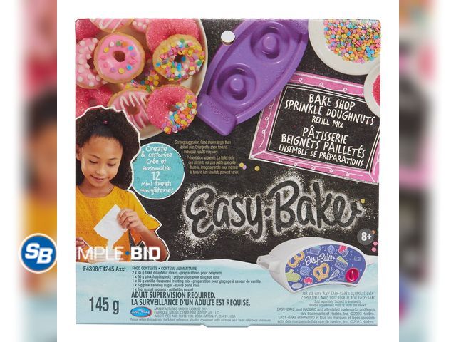Lot 58-58747 - New Easy-Bake Ultimate Oven Toy Bake Shop Sprinkle Doughnuts Refill Mix, Kids Toys for Ages 3 up
