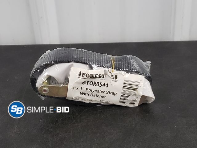 Lot 58-74040 - Forest FoRo544 5ft x 1" Polyester Strap With Ratchet