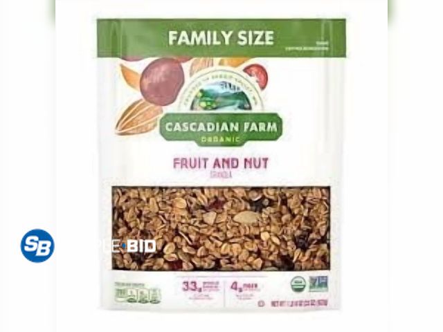 Lot 58-64578 - Lot of (2) Cascadian Farm Organic Fruit and Nut Granola Family Size, 22 oz - unopened - expired