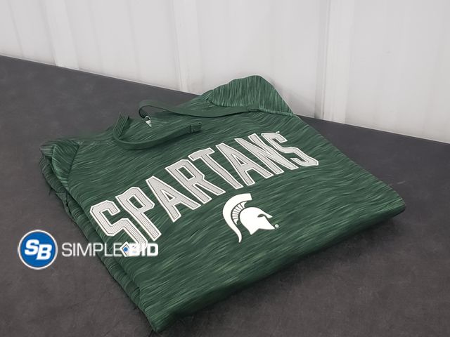 Lot 58-68513 - Michigan State Spartans Sweat Shirt - Hoody - Size L - Light use