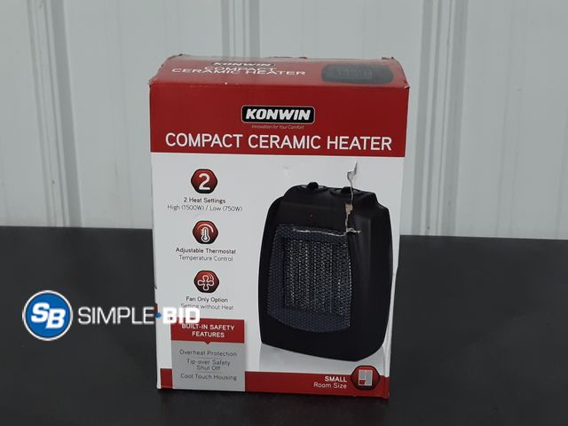 Lot 58-34804 - Konwin Compact Ceramic Heater - appears unused