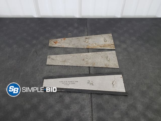 Lot 58-71915 - Lot of (3) Undercut Saw Blades - lightly used to unused