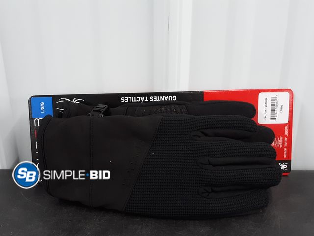 Lot 58-37192 - Men's Spyder Gloves - SIZE L - appears unworn