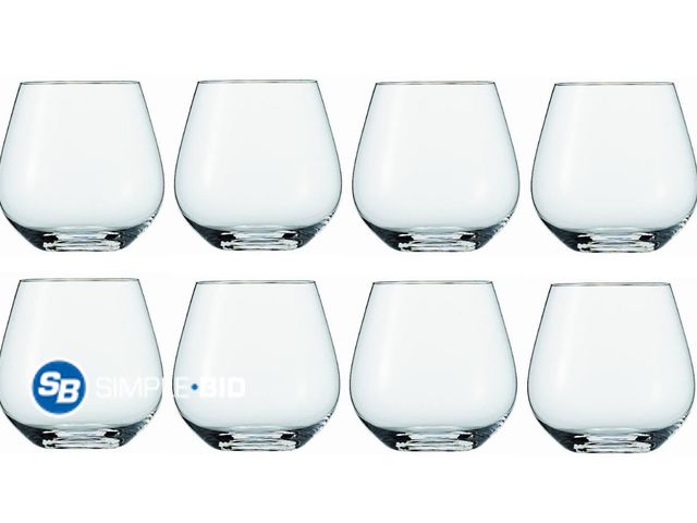 Lot 58-34695 - New Studio Collection 8piece stemless all purpose Wine tumblers 19.2 oz