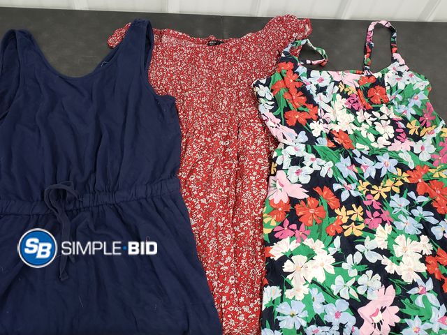 Lot 58-77608 - Lot of (3) Various Style Women's Dresses - L/XL