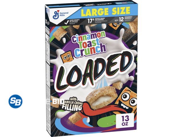 Lot 58-77306 - Lot of (2) Cinnamon Toast Crunch Loaded Cereal, Large Size, 13 oz - unopened - expired