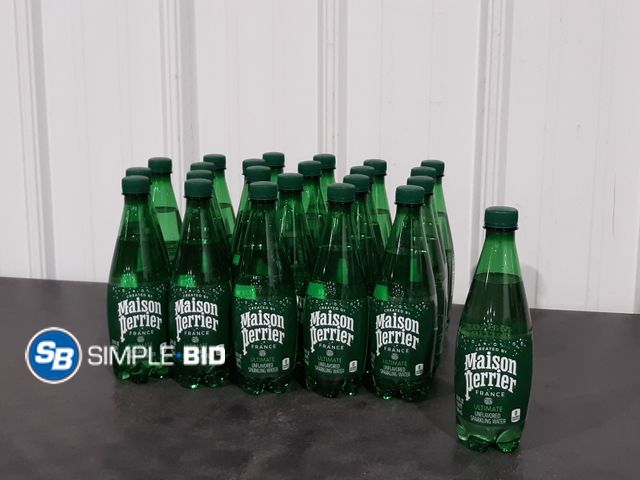 Lot 58-30625 - Lot of (23) Maison Perrier Unflavored sparkling water 16.9 fl oz 23 pack- unopened - out of packagin...