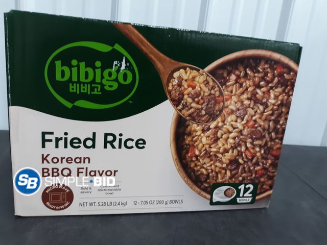 Lot 58-39190 - Bibigo Fried Rice Korean BBQ Flavor 6 bowls - unopened