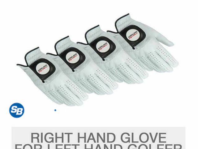 Lot 58-74696 - New Kirkland Signature Leather Golf Glove 4-pack - Left Handed in Large