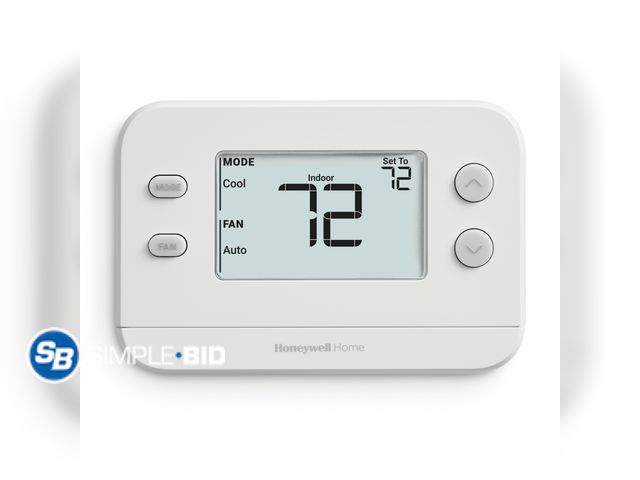 Lot 58-26961 - New Honeywell Thermostat, Digital Non-Programmable Thermostat, White