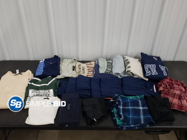 Lot 58-29997 - CLOTHING! Lot of Women's - Kid's Men's - Clothing and accessories - variety of styles and sizes - un...