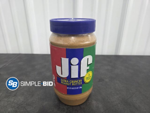 Lot 58-68756 - New JIF Extra Crunchy Peanut Butter 48 oz