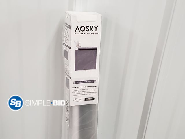 Lot 58-80455 - Aosky Cordless Blackout Roller Shades 23 x 72" Grey
