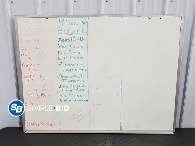 Lot 58-39533 - Large Whiteboard - 36" x 48" - Used