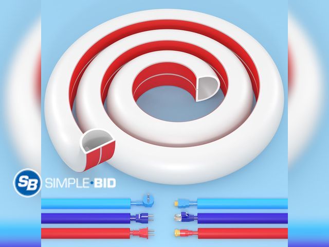 Lot 58-53437 - New 39 Inch Wall Cord Hider Self-Adhesive Flexible for TV Home Audio RG6 Coaxial Cable, PVC Cable Co...