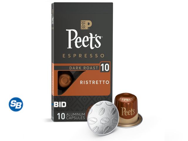 Lot 58-29954 - Peet's Coffee Ristretto Premium Dark Roast Intensity 10 Espresso Coffee Pods, 20 Count - unopened - ...