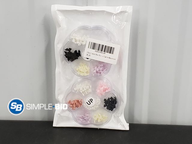 Lot 58-40376 - Lot of Various Color Bows and Beads for Crafts