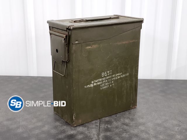 Lot 58-36572 - Antique Ammo Box with Latch and Handle