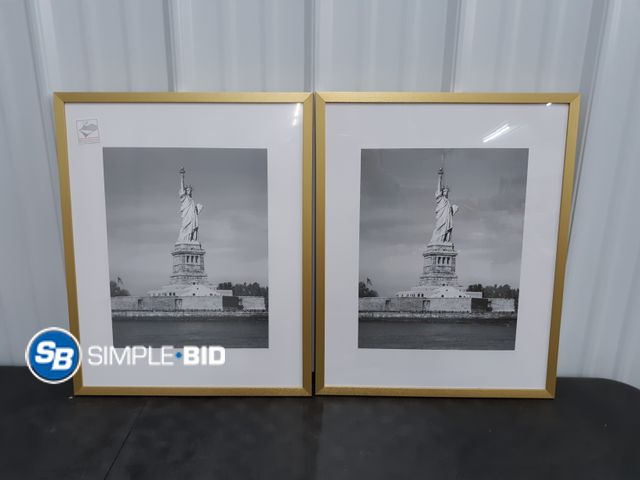 Lot 58-41726 - Lot of (2) Enjoybasics 16 x 20 Picture Frames - Gold