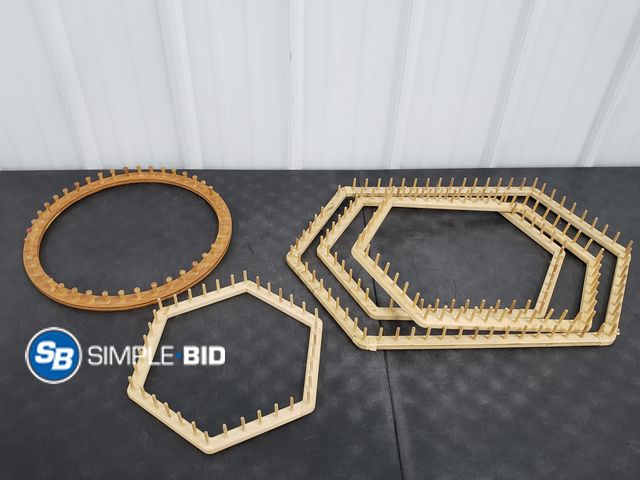Lot 58-71282 - Lot of (5) Various Wood Looms