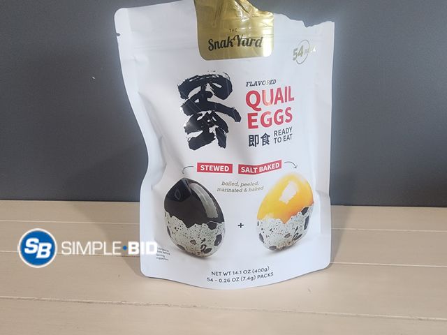 Lot 58-51214 - Snak Yard QUAIL EGGS - 51 individually packaged - unopened