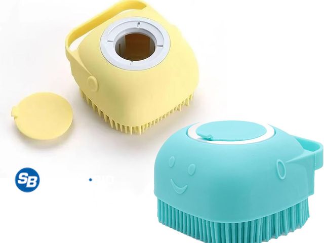 Lot 58-60230 - New Pets Bath Brush | Scrubber for Bath | Dog Shampoo Brush | Dog Washing/Shower Brush, Suitable for...