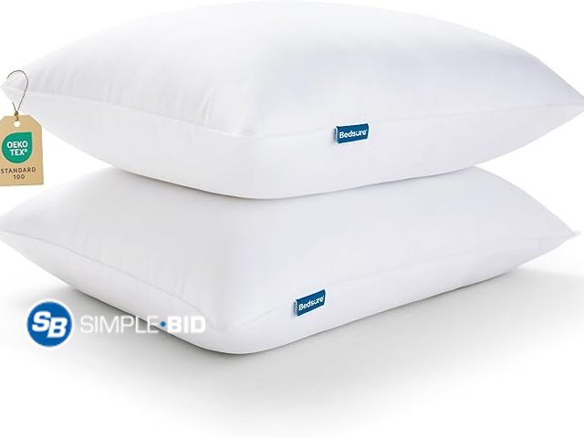 Lot 58-29152 - Bedsure Pillows Queen Size Set of 2 - Soft Bed Pillows for Sleeping 2 Pack, Fluffy and Supportive, H...