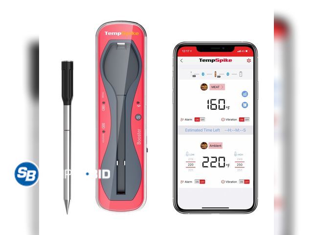 Lot 58-27105 - New ThermoPro TempSpike 500FT Truly Wireless Meat Thermometer Bluetooth enabled with LED indicator